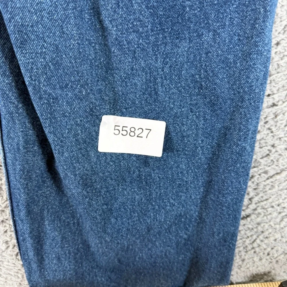 Vintage Axist Jeans Mens 40x29 Blue Cotton Denim Straight Leg Baggy Workwear
